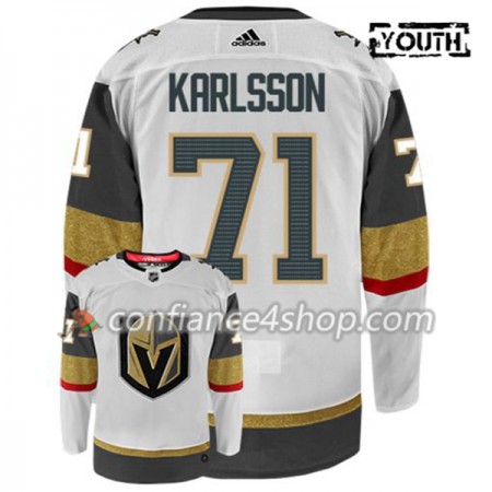 Adidas Maillot de Hockey Vegas Golden Knights WILLIAM KARLSSON 71 Blanc Authentic - Enfant